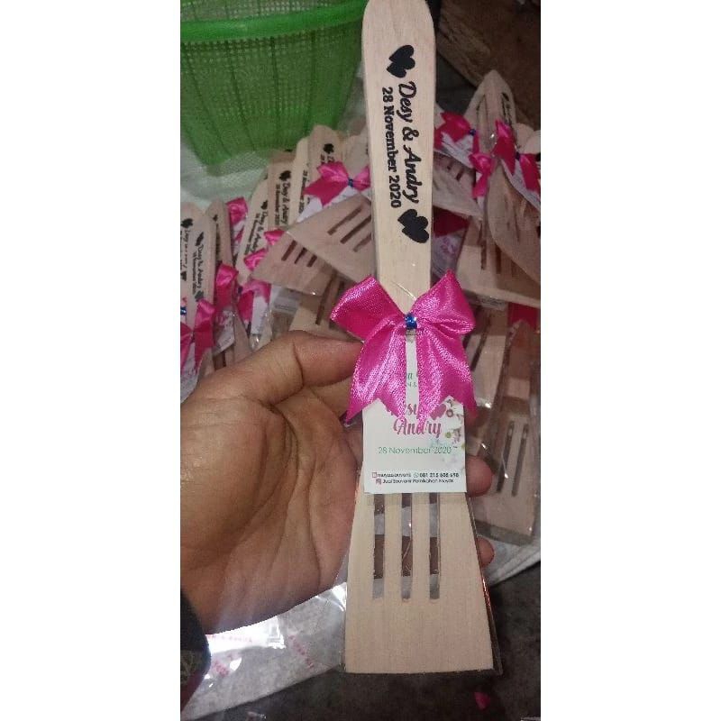 Souvenir pernikahan unik Spatula bahan kayu souvenir kayu souvenir hemat