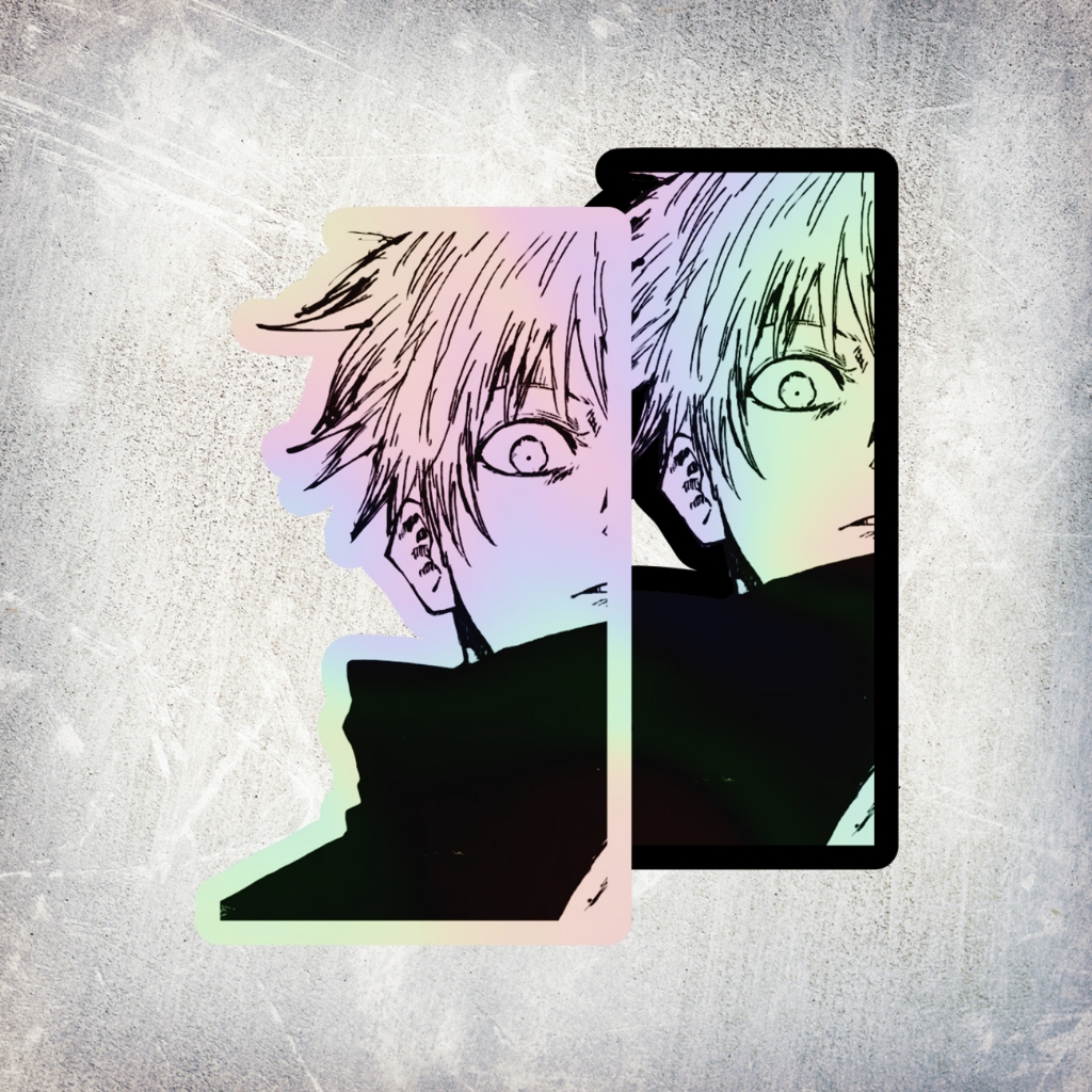 

STICKER HOLOGRAM ANIME GOJO SATORU JUJUTSU KAISEN