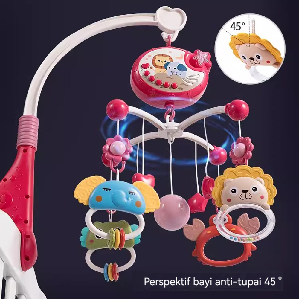 Mainan Lonceng Tempat Tidur Bayi / Proyeksi Musik Remote Control Lonceng Tempat Tidur Bayi / Mainan 