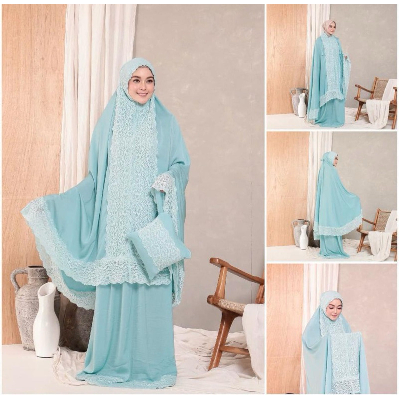 MUKENA ZARA PREMIUM / MUKENA ZARA FULL RENDA ORI / MUKENA DEWASA / MUKENA ZARA 2 in 1