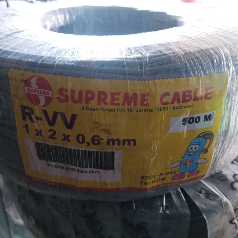 KABEL TELEPON TELPON R-VV 1X2X0,6MM METERAN