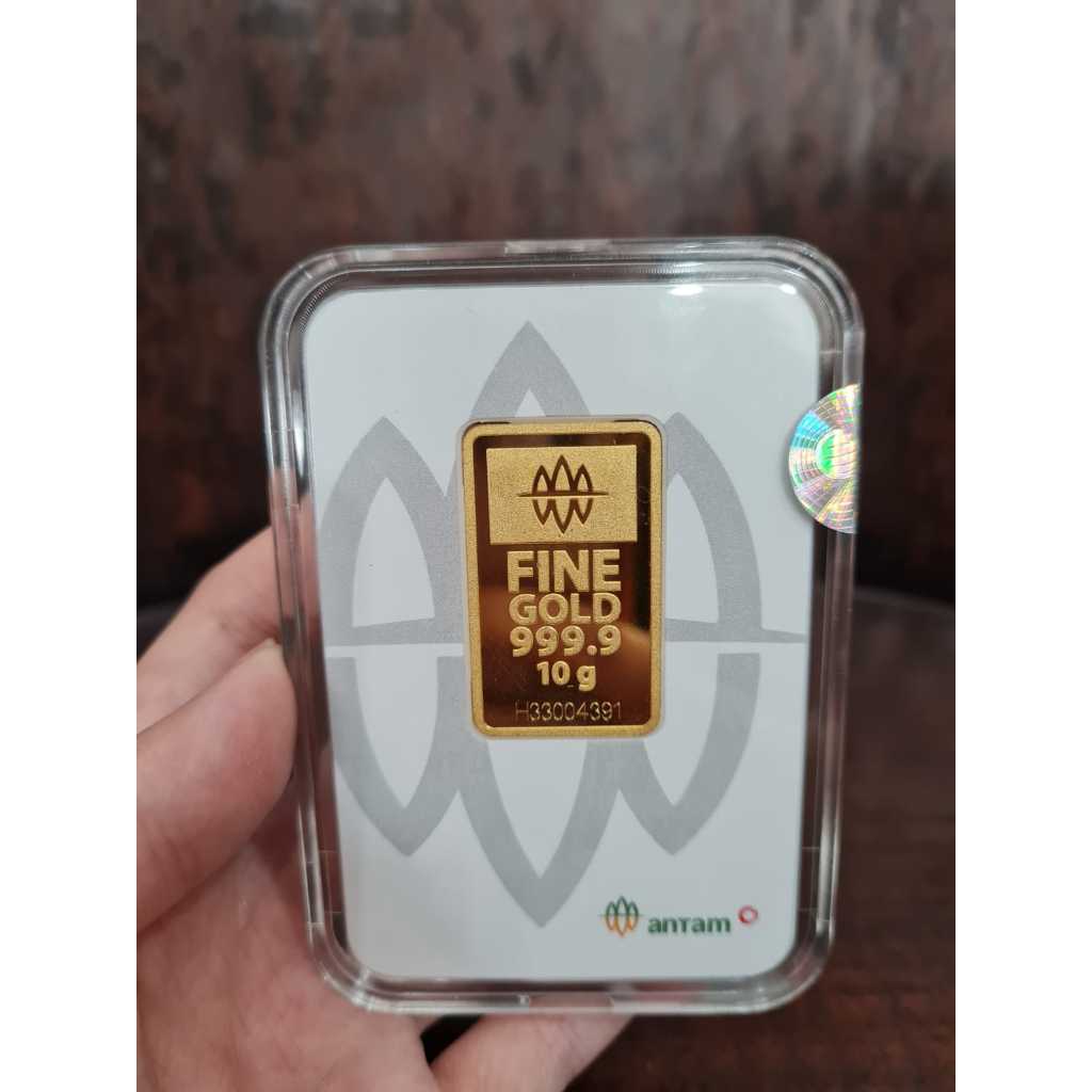 10 GRAM LOGAM MULIA EMAS ANTAM INDONESIA x HARTADINATA EMAS KITA PRESS EMASKITA