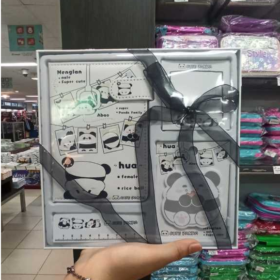 

Gramedia - Kako cute panda stationery set box white