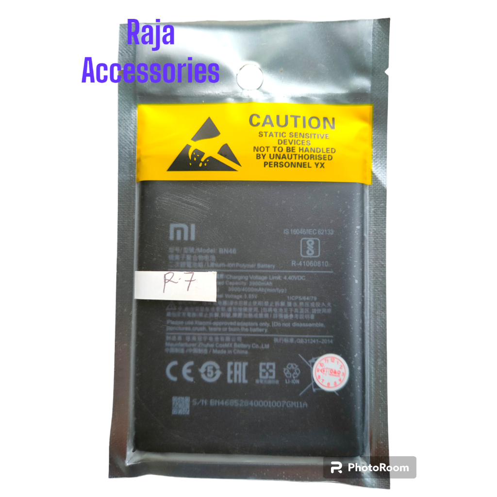 BATERAI XIAOMI REDMI 7 / BN46 ORIGINAL 100%