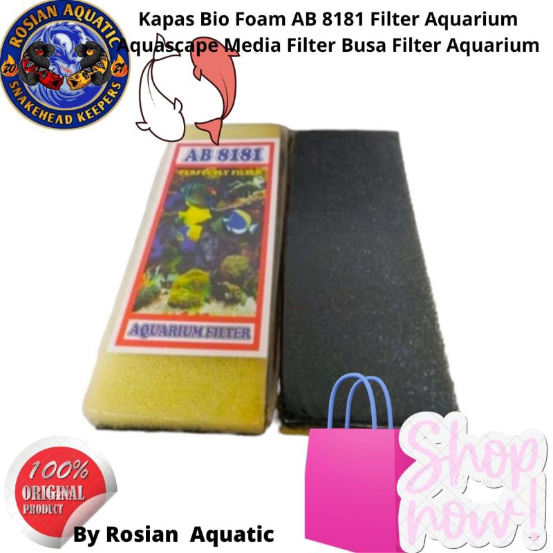 Kapas Bio Foam AB 8181 Filter Aquarium Aquascape Media Filter Busa Filter Aquarium