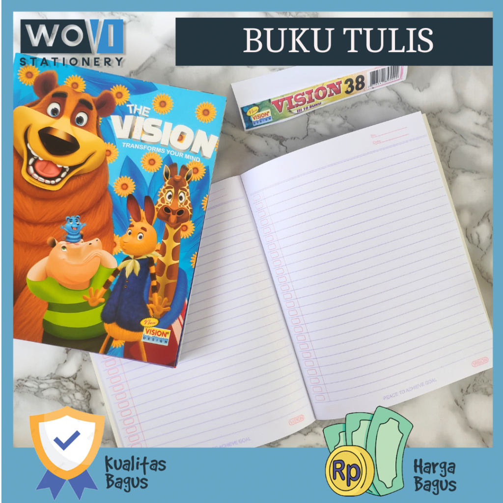 

[PAK] Buku Tulis 38 Vision / Buku Tulis Garis 38 Lembar Vision / Buku Tulis 38 Lembar Skola By Sidu