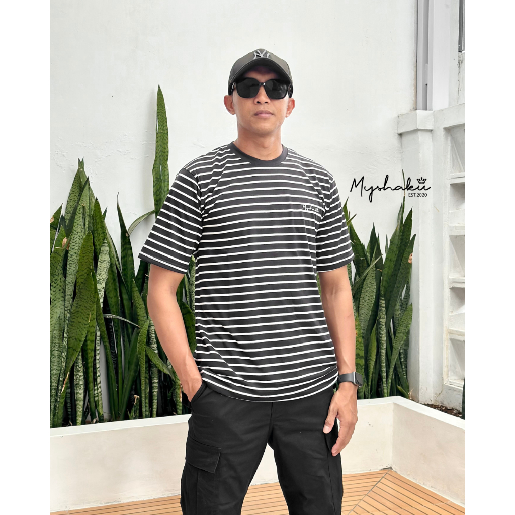 MYSHAKU - Tshirt Stripe Unisex