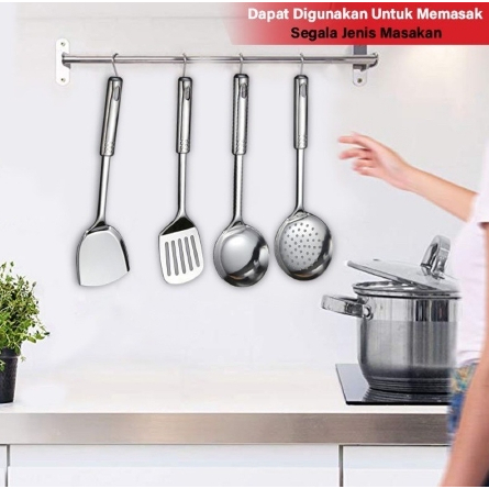 set spatula stainless 4pcs / set sutil stainless / spatula set sutil