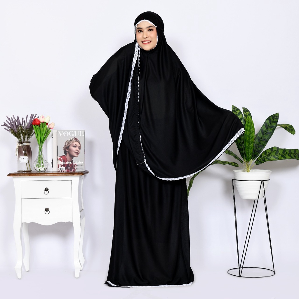 AliMaMa - MUKENA HYGET - GRATIS TAS Mukenah Traveling Renda Amplop Dewasa Travel Travelling Jumbo Je