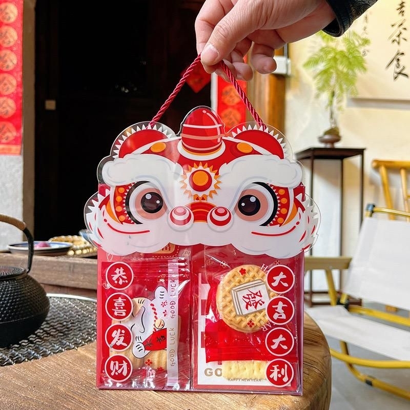 

BOX TENTENG SINCIA 3D LION DANCE KOTAK MIKA HADIAH COOKIES HAMPERS IMLEK CNYB39