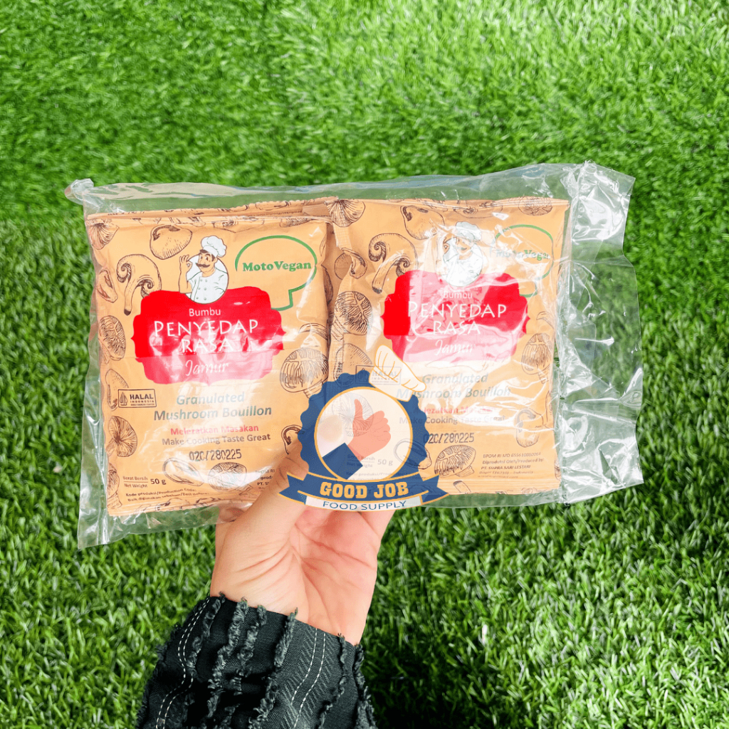 

MOTO VEGAN Kaldu Jamur 50g X 6 Sachet NON MSG - Bukan Totole