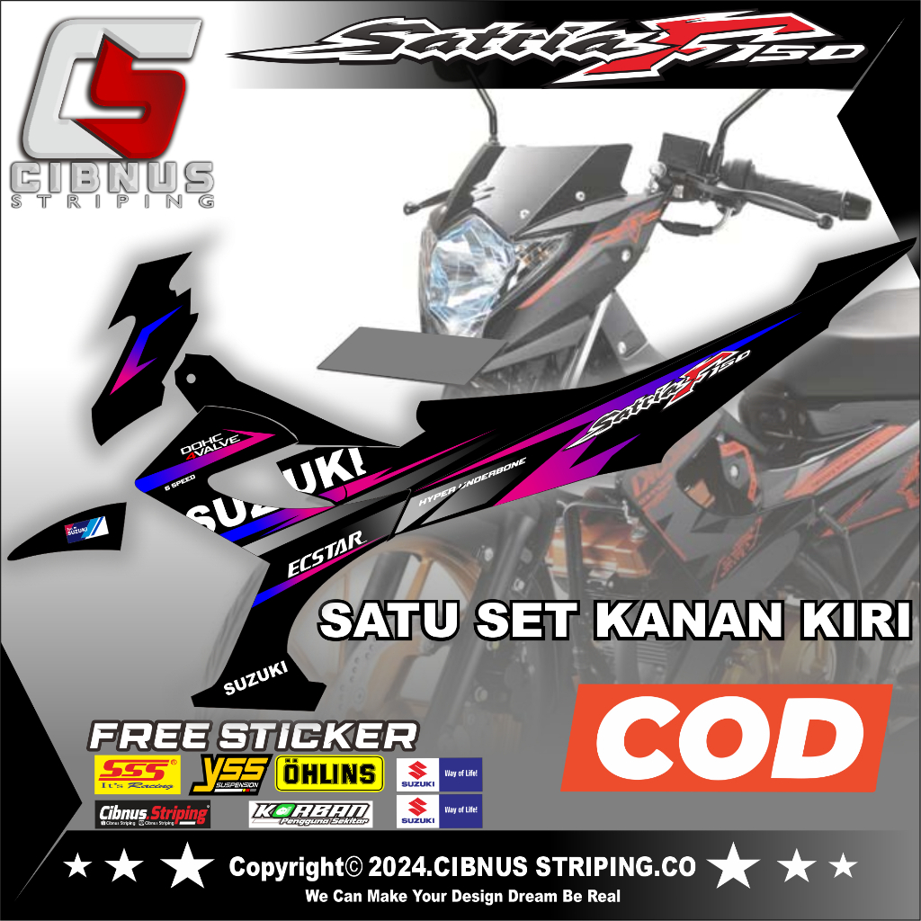 Striping Variasi Satria Fu Facelift ,SATRIA FU FL