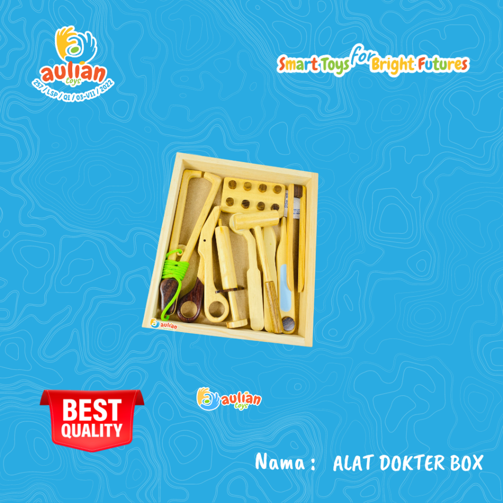ALAT DOKTER MAINAN KAYU/ MAINAN EDUKASI / ALAT PERAGA EDUKASI / MAINAN MONTESSORI
