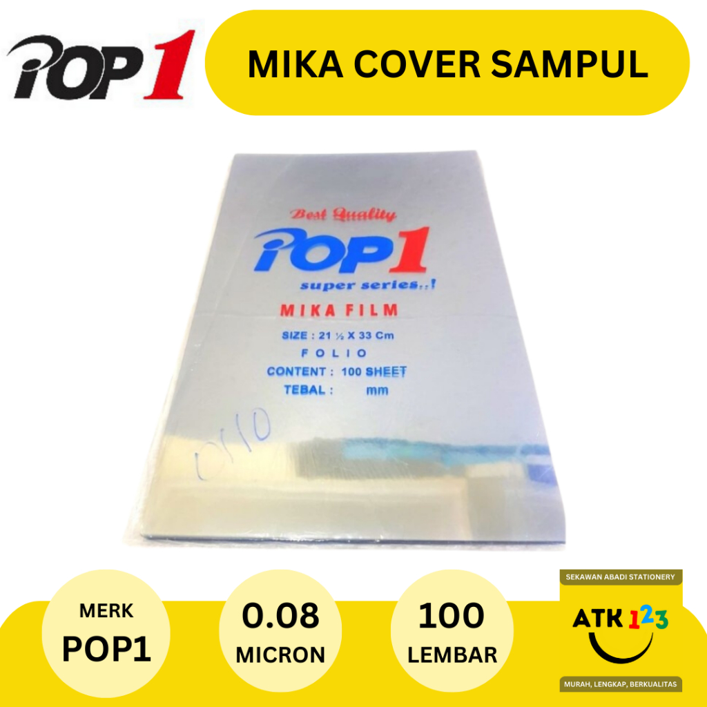 

MIka Film / Mika Cover 0.10 / Mika Jilid / Ukuran Folio Isi 100 lbr