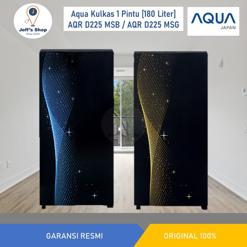 Aqua Kulkas 1 Pintu [180 Liter] AQR D225 MSB / AQR D225 MSG