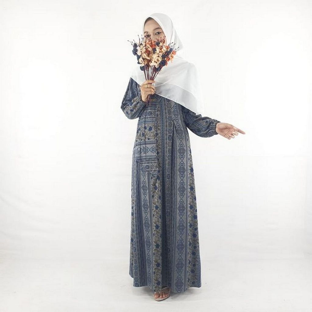 Gamis June 16326| Gamis Adem Terbaru Bahan Kaos Casandra Lebaran 2024 | Gamis Elegan