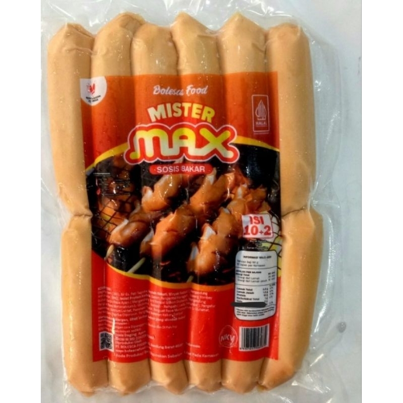 

Mister Max Sosis Bakar / Sosis Bakar Ayam | Berat Bersih 500g