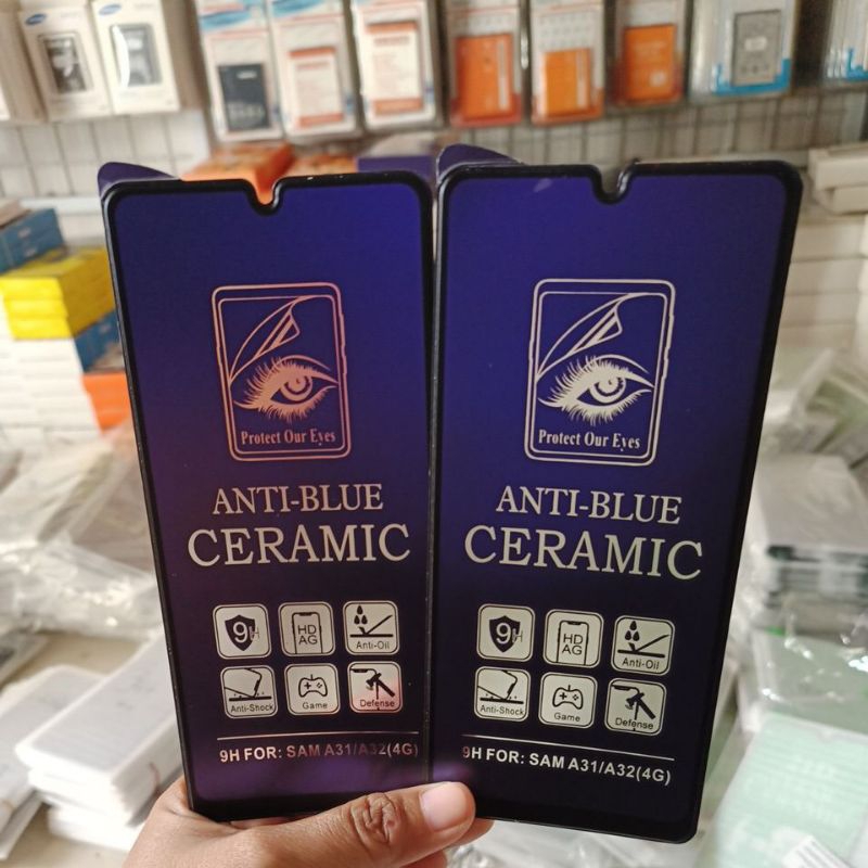 Temper Glass/TG Ceramic Matte Privacy/Spy M22/F22/M32(4G)/A22(4G) Pelindung Camera