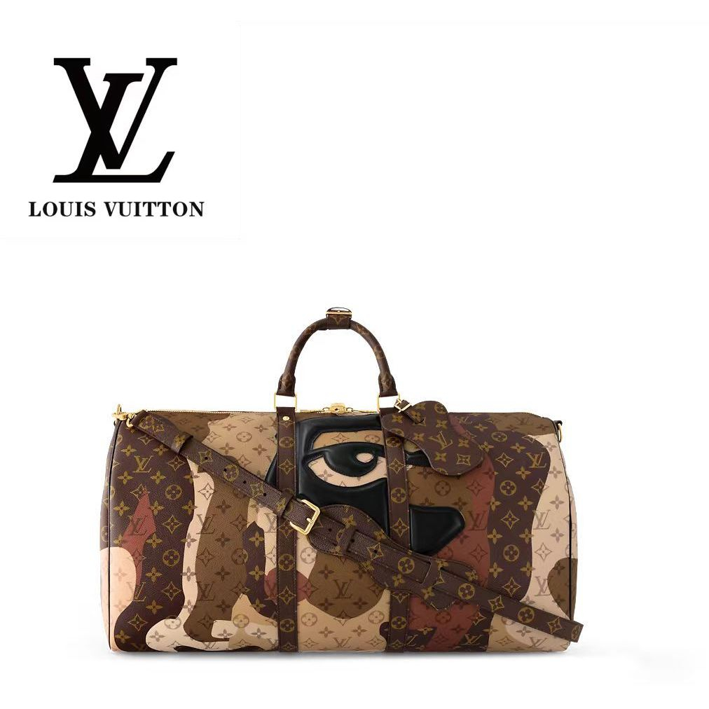 Louis Vuitton/LV  M46677  KEEPALL BANDOULI È RE 55 Travel Bag