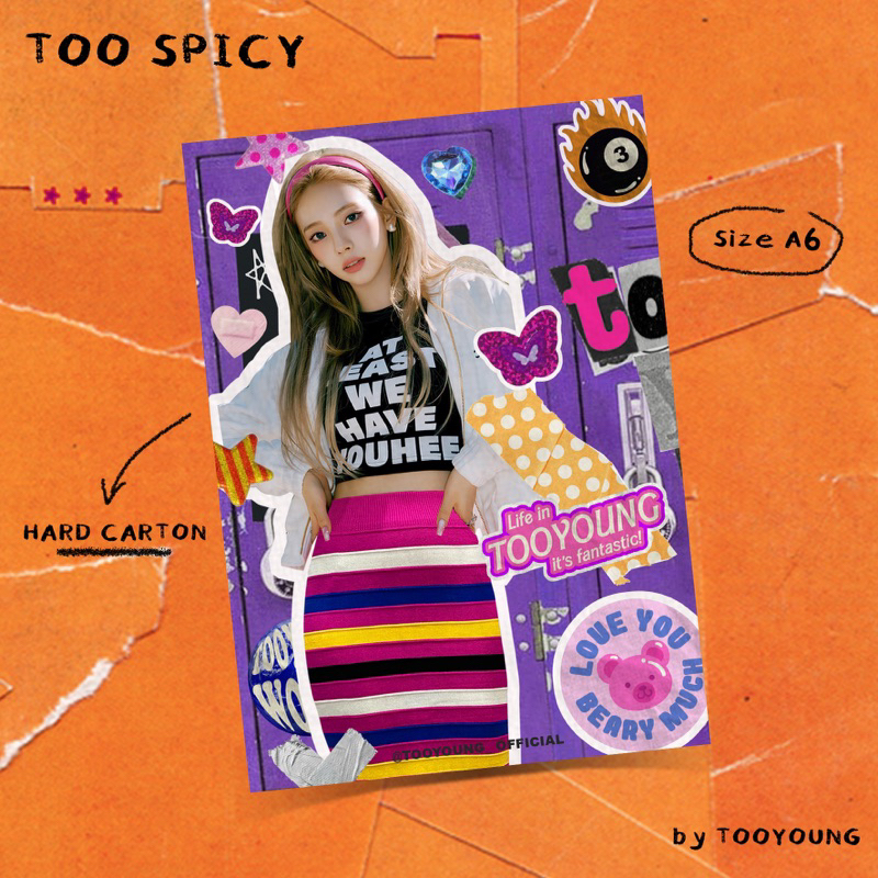 TOOYOUNG TOO SPICY POSTCARD KARINA AESPA