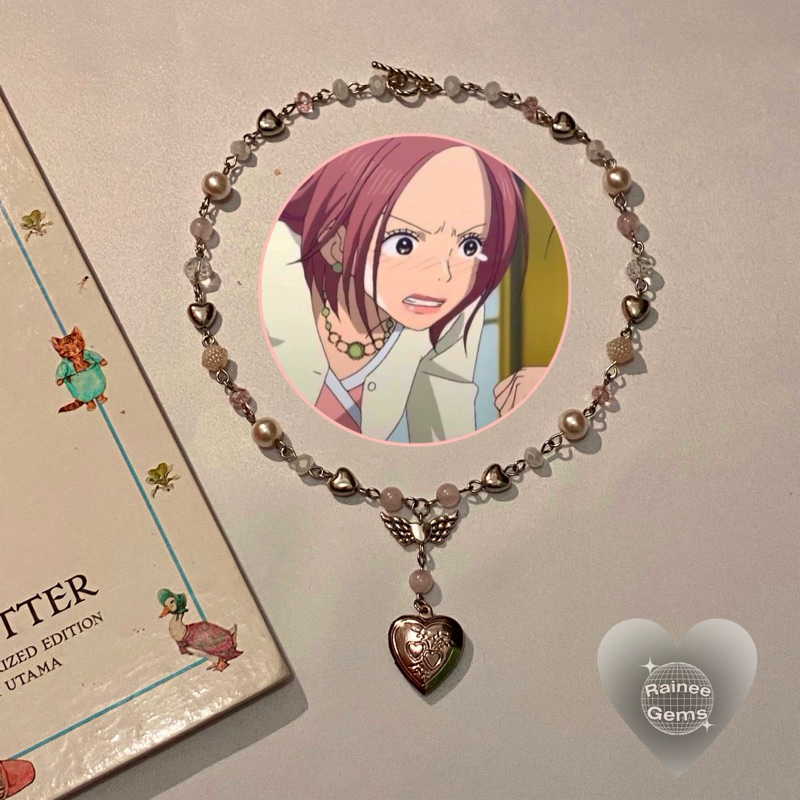 Nana Hachi inspired necklace by RaineeGems | cute necklace coquettish y2k nana hachi anime aesthetic