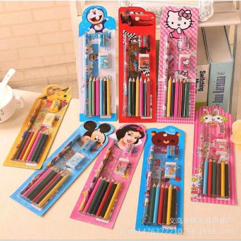 

JC ALAT TULIS ANAK SET 10 PCS PENSIL WARNA KARAKTER LUCU