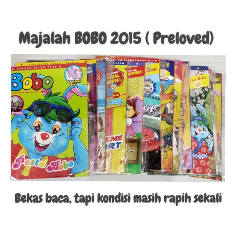 majalah anak Bobo edisi 2015 ( preloved, kondisi masih rapih)