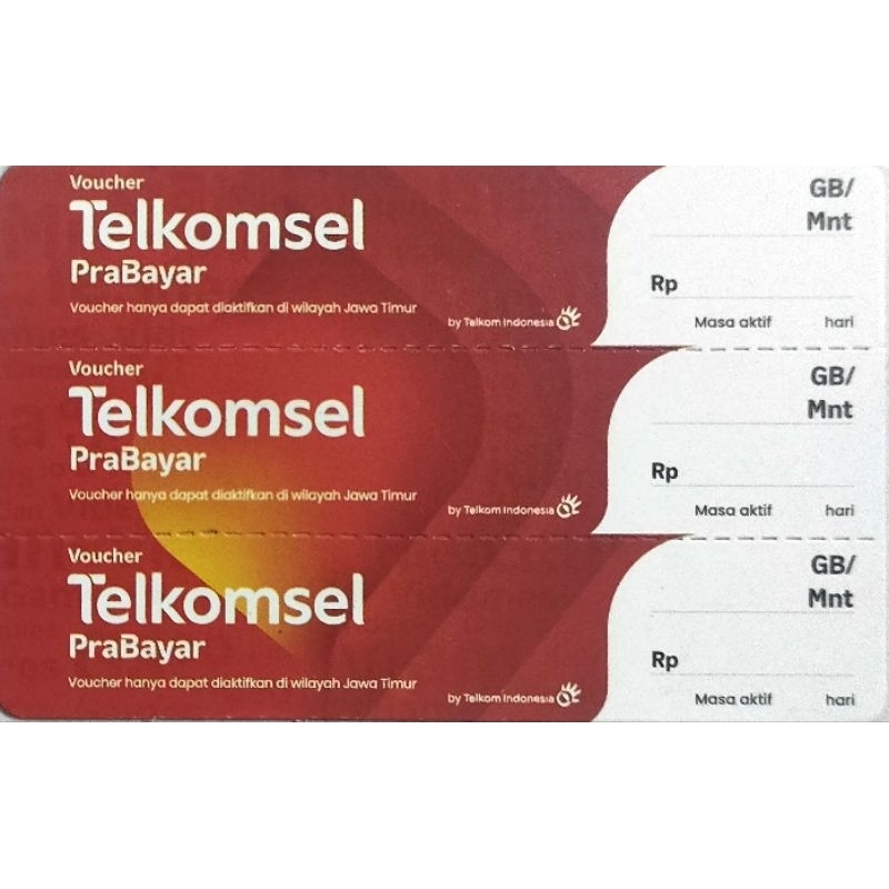Voucher Kosong Telkomsel Khusus Wilayah Jatim Cover Terbaru expired september 2024