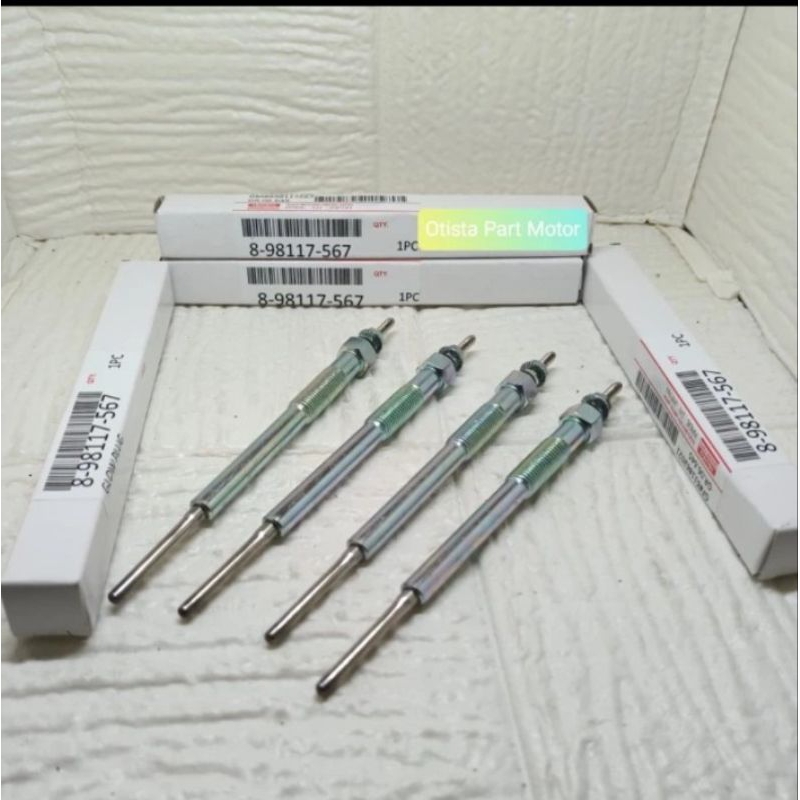 busi pemanas glow plug isuzu new dmax d-max d max new baru 4JJ1 original