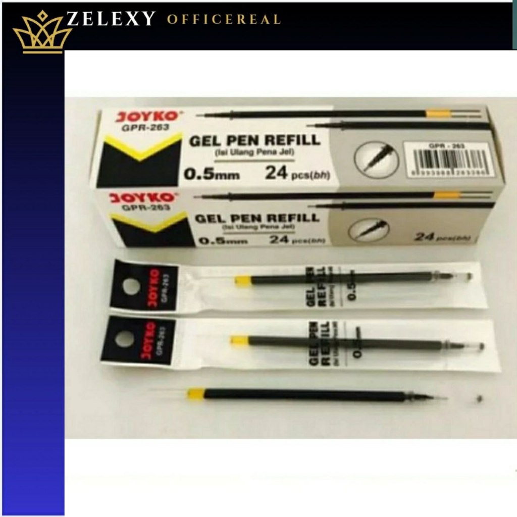 

Refill Gen Pen Joyko GPR 263 0,5 mm Hitam Bisa Pulpen JK 100 isi Pena ecer - Tinta Hitam