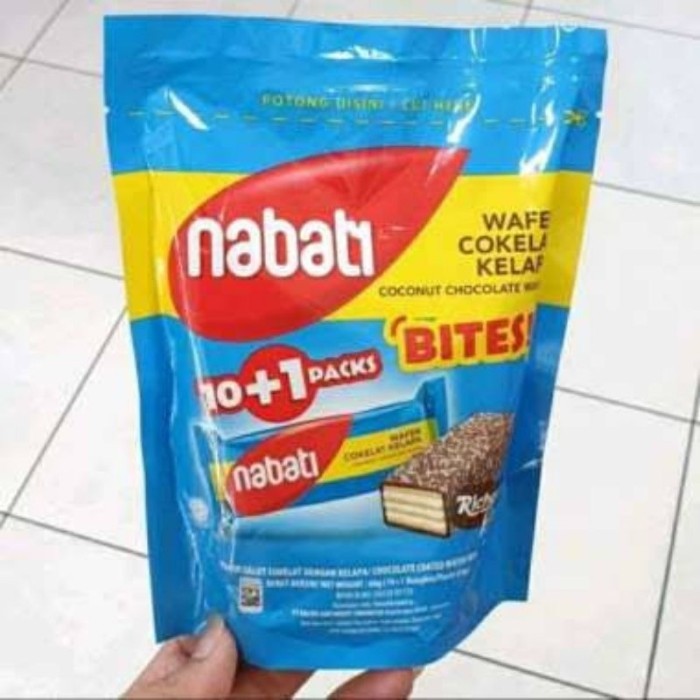 

Nabati Bites Wafer Coklat Kelapa Pouch 66 gr