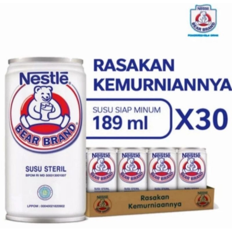 

Susu steril bear brand 1 karton isi 30 kaleng