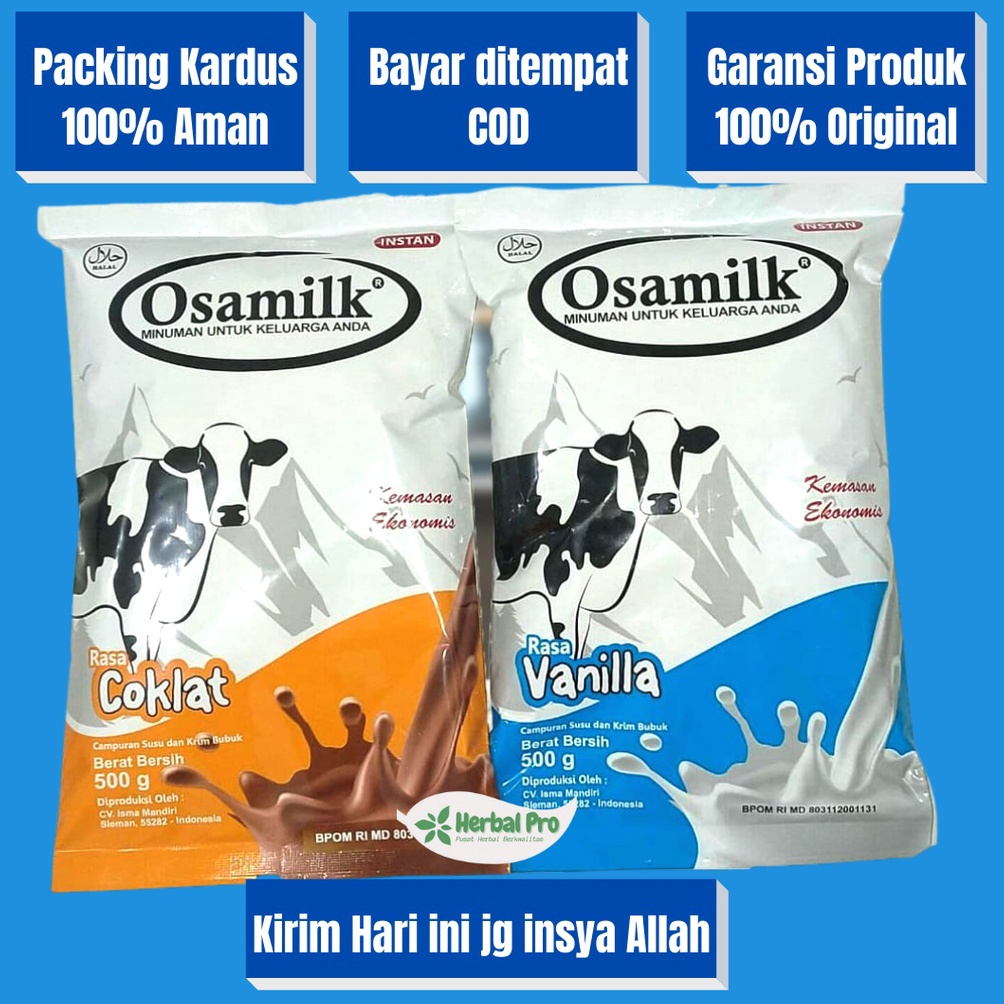 

Diskon Promo OSAMILK SUSU PENGGEMUK BADAN GRATIS KARDUS ORIGINAL 1 RASA COKLAT DAN VANILLA BISA COD K84
