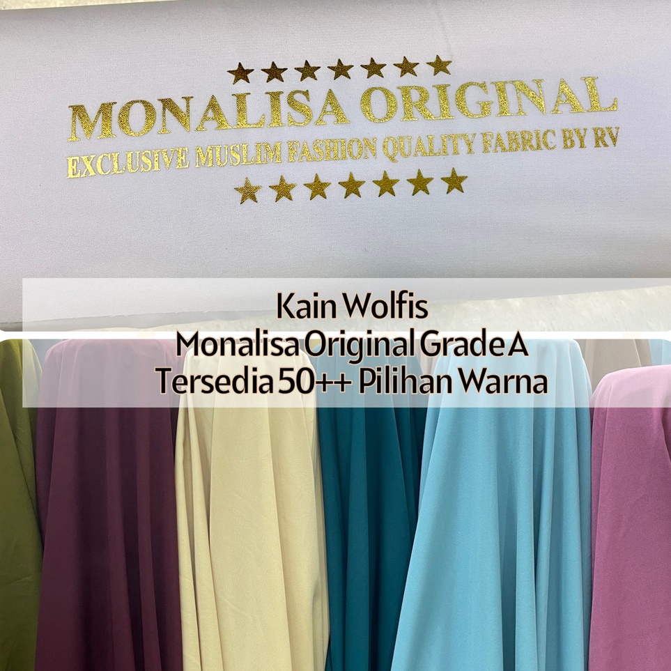 Sale Codef4F9r BAHAN KAIN WOLFIS  WOLVIS MONALISA ORIGINAL POLOS 1 GOOD QUALITY