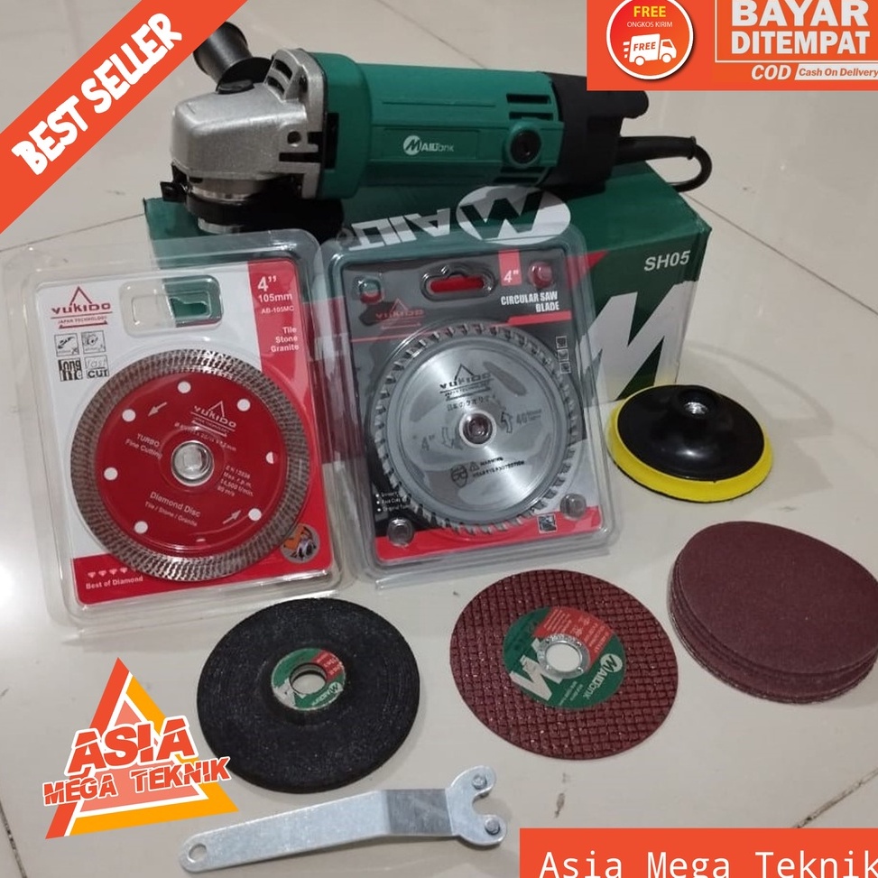 BG Paket Mesin Gerinda lengkap Mailtank SH5 Gerinda Tangan Murah dan Berkualitas