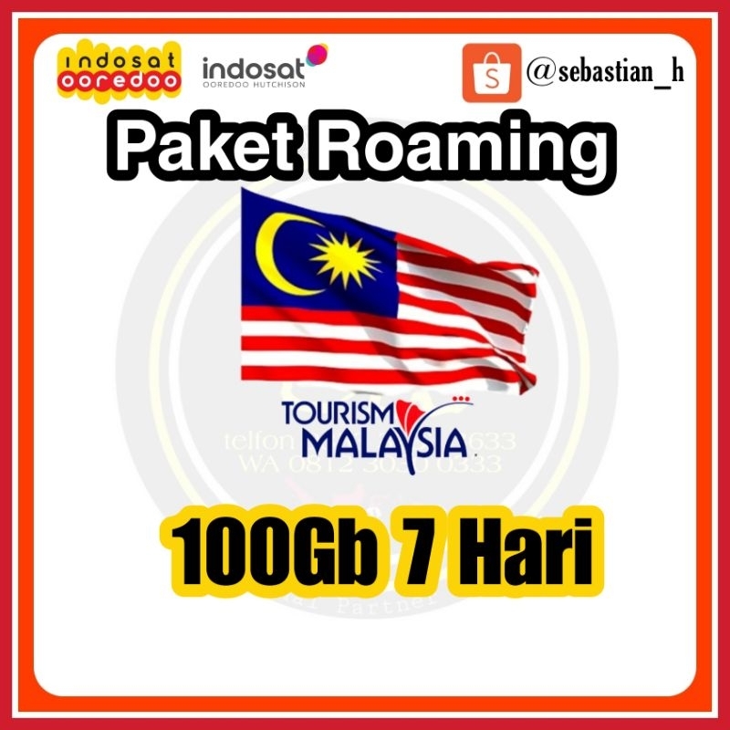 Paket Internet Malaysia 100GB Roaming Malaysia indosat IM3