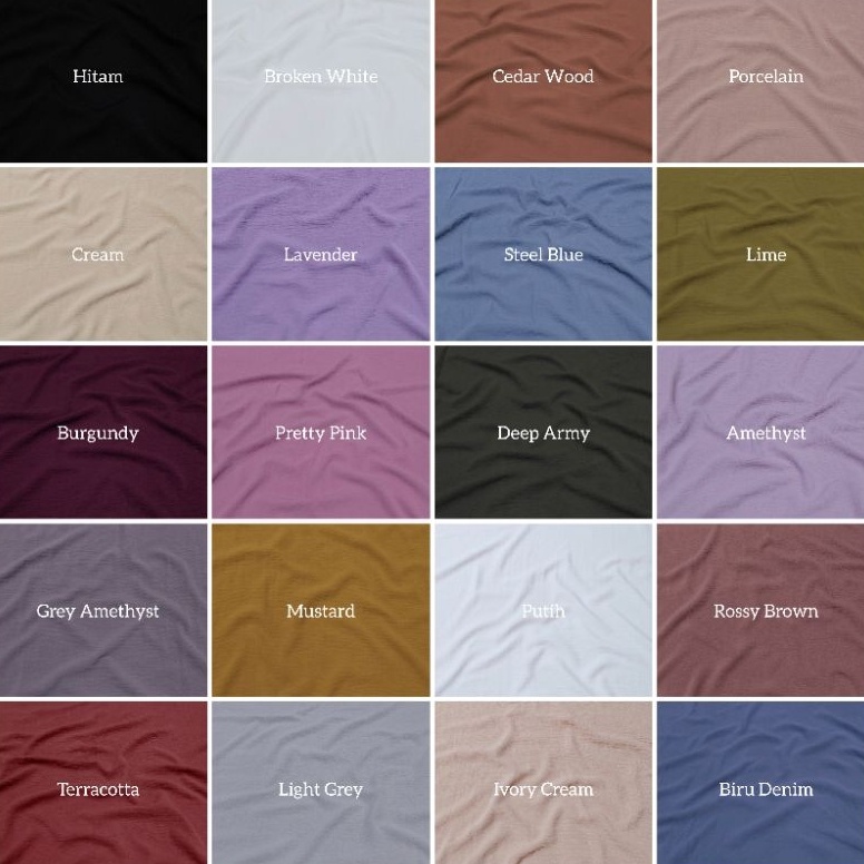 ORIGINAL Kain CEY airflow crinkle premium quality bahan crinkle airflow Grade A