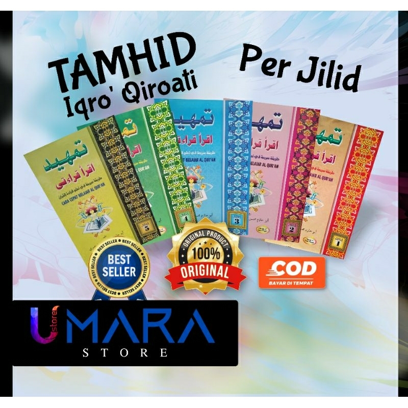 TAMHID IQRO QIROATI - PER JILID (1-5)  - BUKU BELAJAR MEMBACA AL QURAN - BELAJAR MEMBACA IQRO'- ABU 