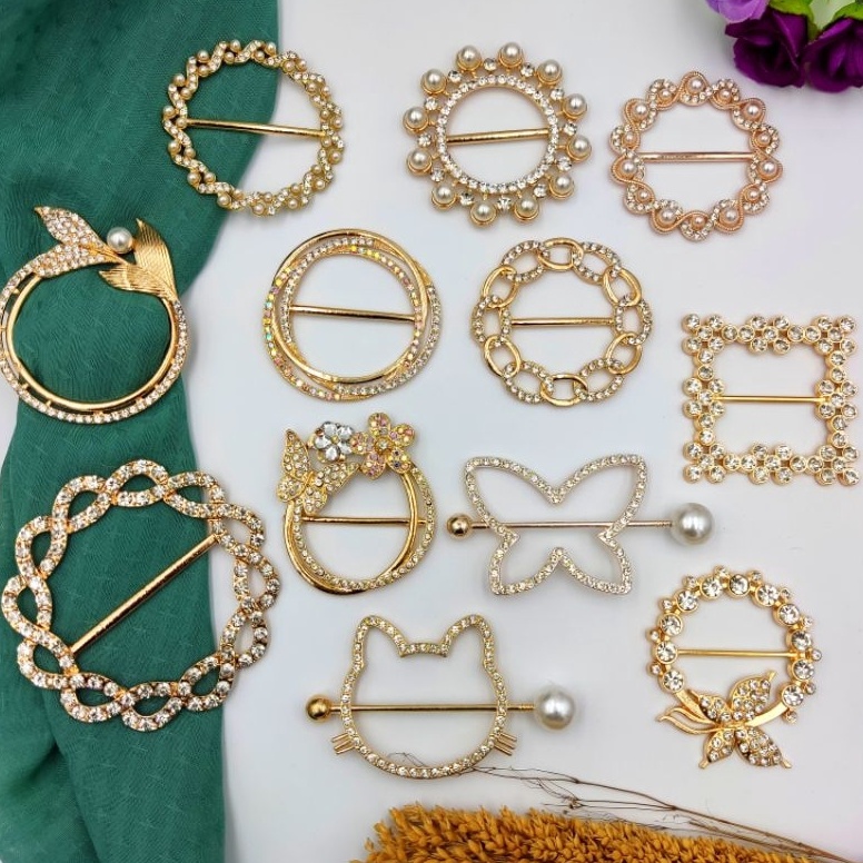 GROSIR MURAH Ring Hijab  RingKerudung  Ring Polos  Ring Gesper  Ring Buttonscarves  Bros cincin Fash