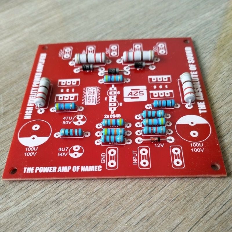 pcb power namec sudah terpasang komponen
