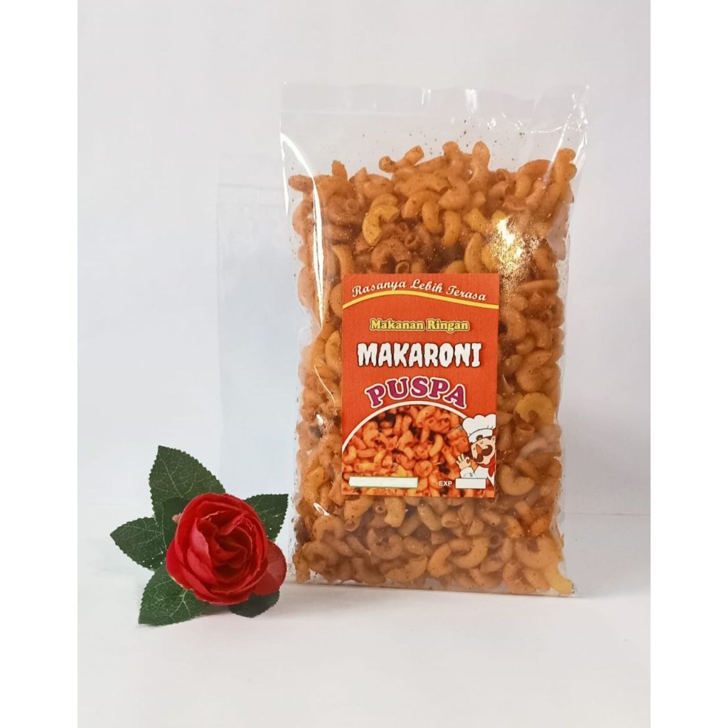 

Puspa snack cemilan ringan Makaroni Kriuk Pedas Daun Jeruk 250 Gram