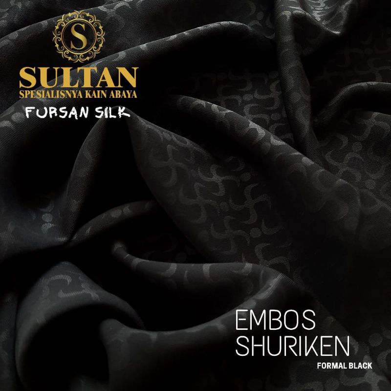 50 Cm Furusiyah Silk Embos Shuriken 1 Varian Warna Sultan Original Rebranding Fursan Silk