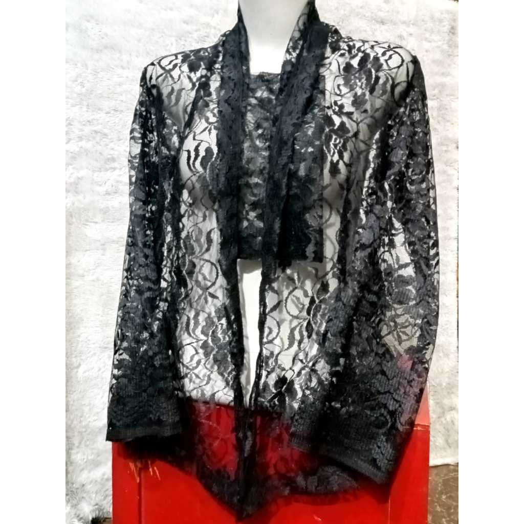 kebaya brokat kutu baru khusus warna hitam terbaru 2024 kekinian kebaya kutu baru nenek jadul kebaya