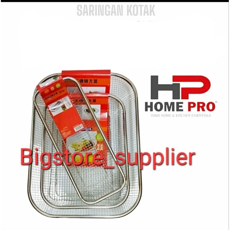 Saringan Kotak Nampan Stainless Tirisan Minyak Gorengan