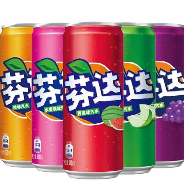 

fsReady Fanta Soda Drink Peach WatermelonGrapeAppleOrange 33 ML L51