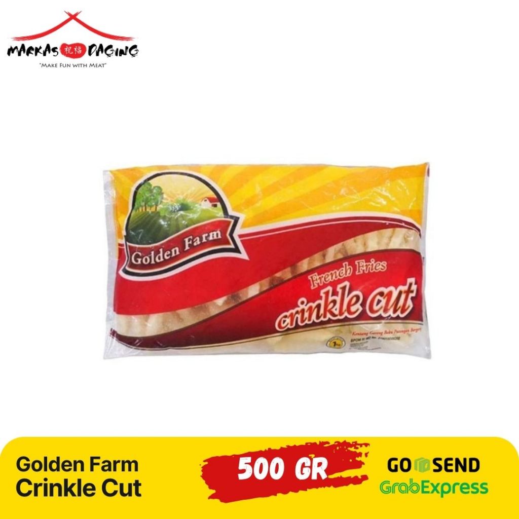 

Golden Farm Crinkle Cut 500gr Kentang Beku