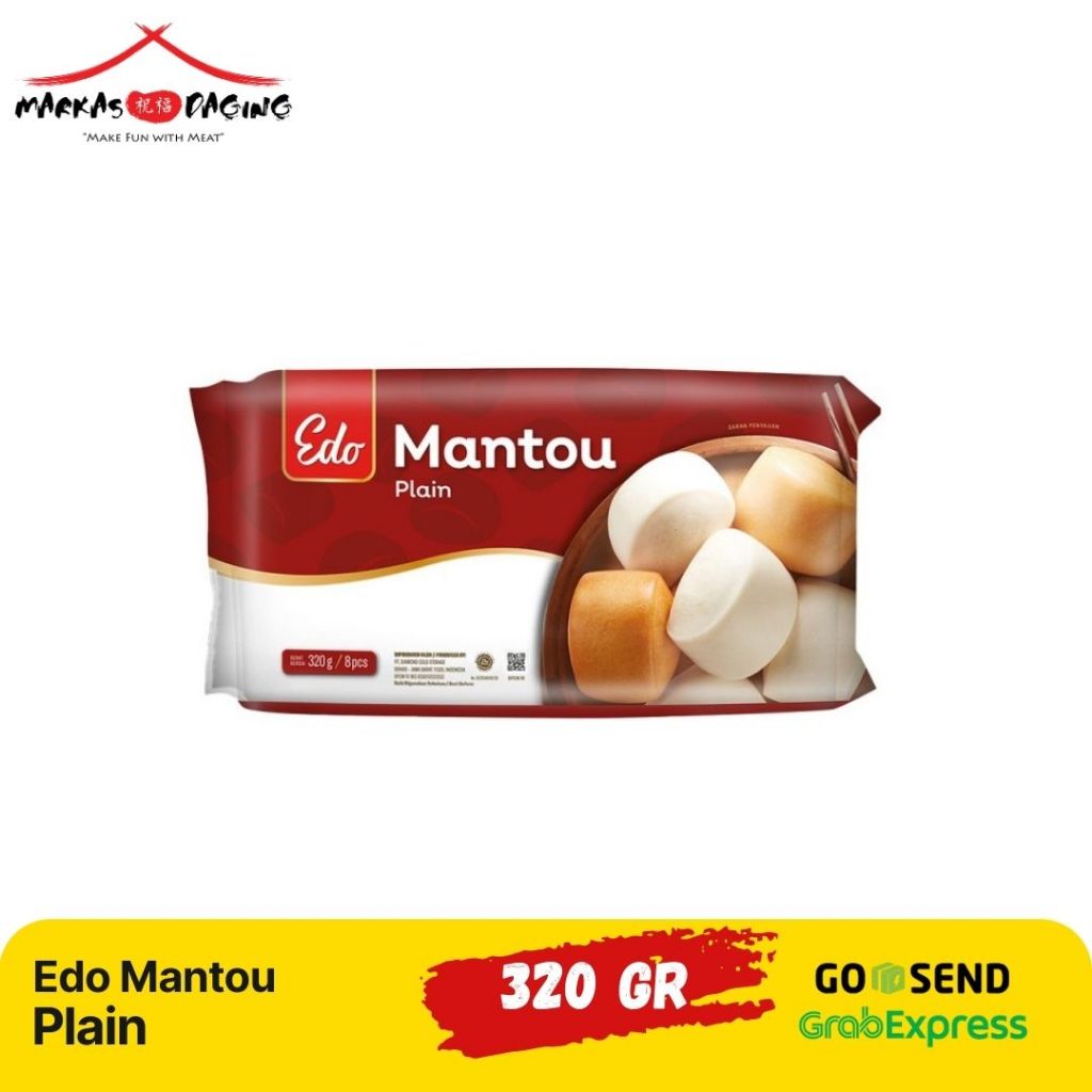 

Edo Mantou Plain 320 Gr Roti Sepan