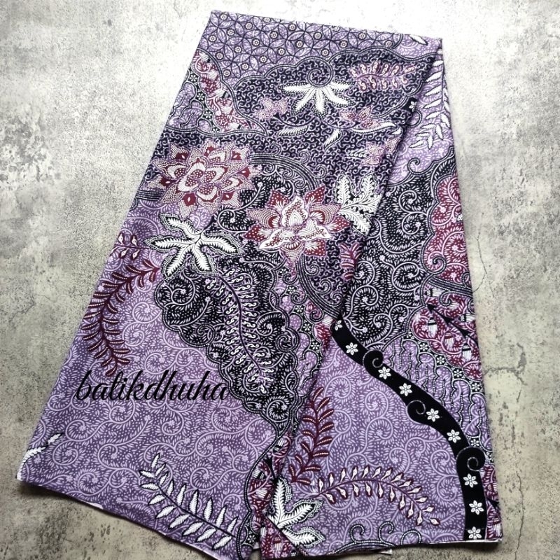 Kain batik Taro Lilac / kain batik katun murah