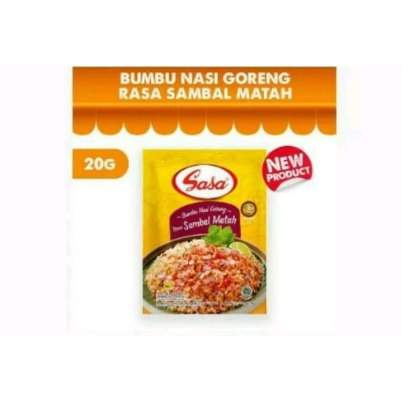 

Sasa Nasi goreng sambal matah/Barbeque isi 5 saset
