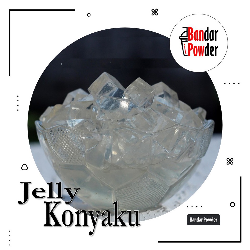 

Ready Jelly Konyaku Powder Plain 1kg Bubuk Topping Minuman Bandar Powder BGS